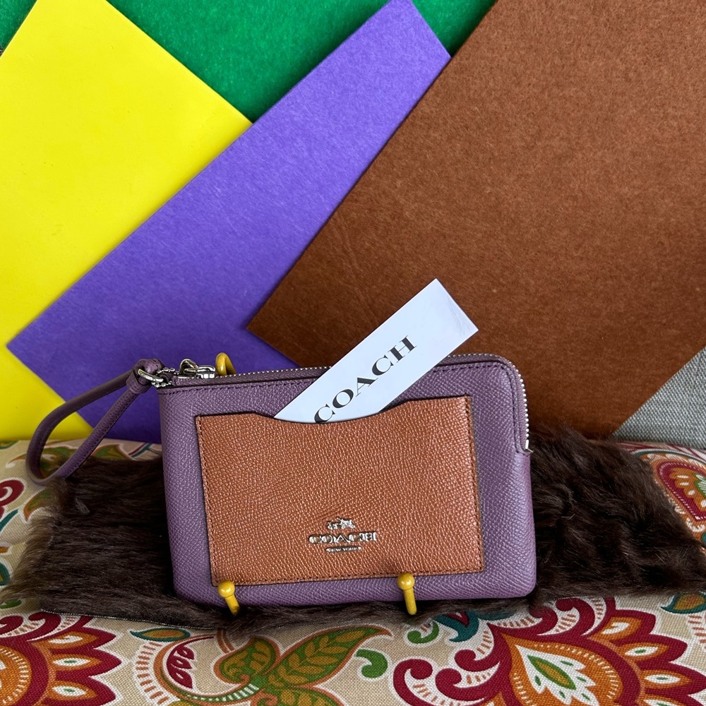 COACH Authentic Zipper Wristlet Pouch - Unisex